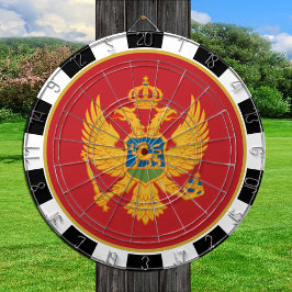 Montenegro Dartboard, speltavla, Montenegro Flagga Darttavla