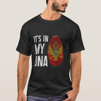 Montenegro Det är i mitt DNA-Flagga Pride H T Shirt