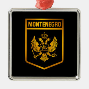 Montenegro Emblem Julgransprydnad Metall