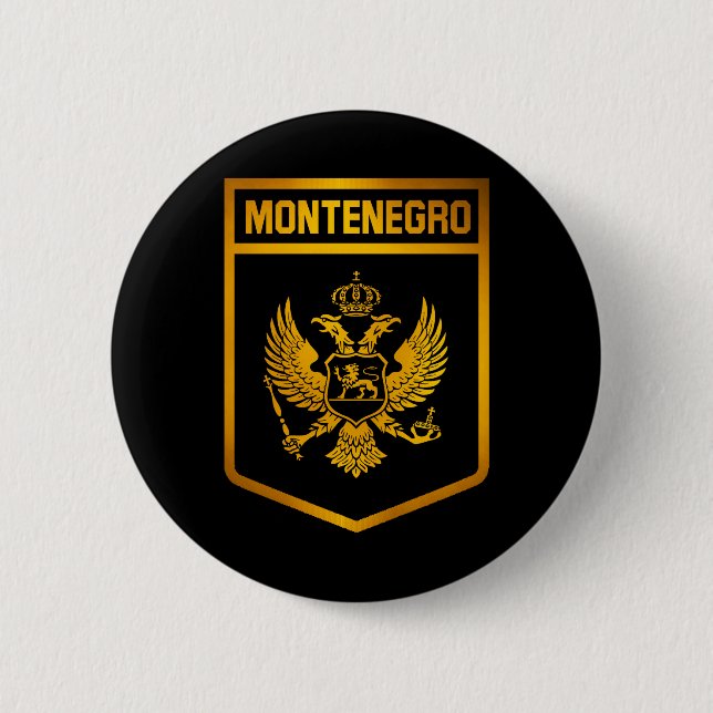 Montenegro Emblem Knapp (Framsida)
