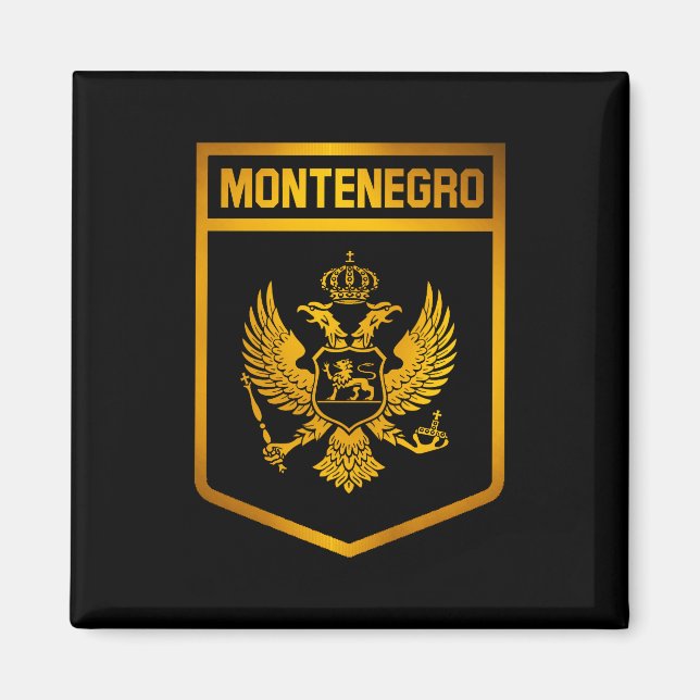 Montenegro Emblem Magnet (Framsidan)