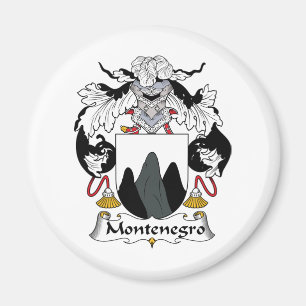 Montenegro familjvapensköld magnet