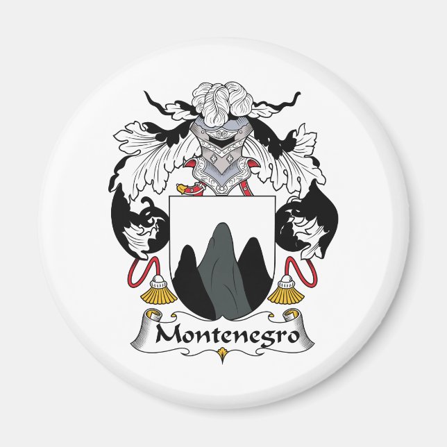 Montenegro Family Crest Magnet (Framsidan)