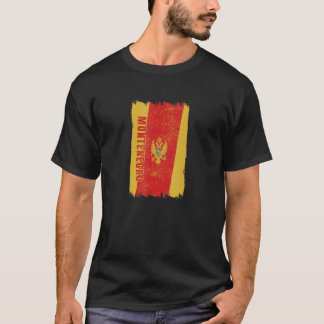 Montenegro Flag National Flag Travel T Shirt