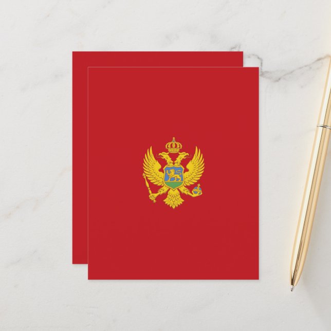Montenegro flagga (Fram/Back In Situ)