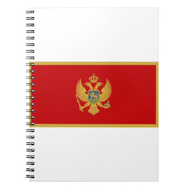 Montenegro Flagga Anteckningsbok (Framsidan)