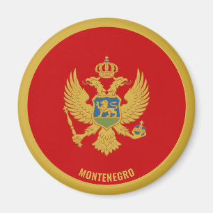 Montenegro Flagga Charming Patriotic Magnet