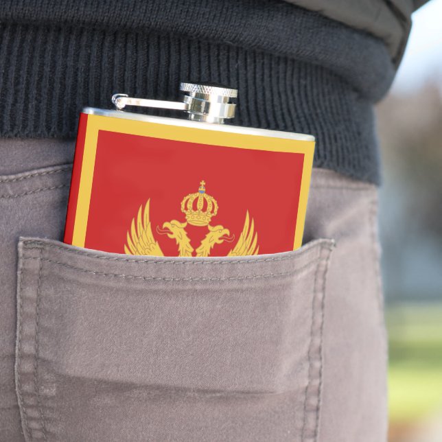 Montenegro flagga fickplunta (In Situ)