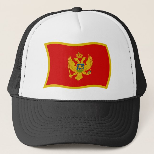 Montenegro Flagga Hatt Keps (Framsida)