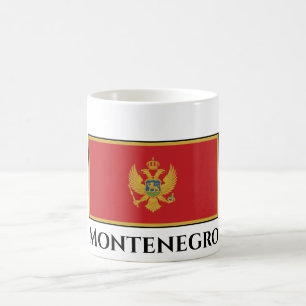 Montenegro Flagga Kaffemugg