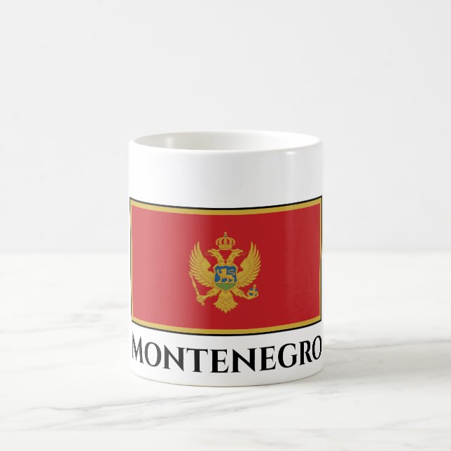 Montenegro Flagga Kaffemugg (Center)