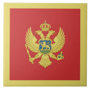 Montenegro Flagga Kakelplatta