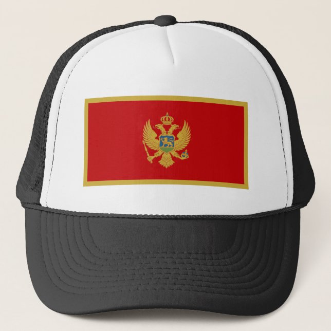 Montenegro Flagga Keps (Framsida)
