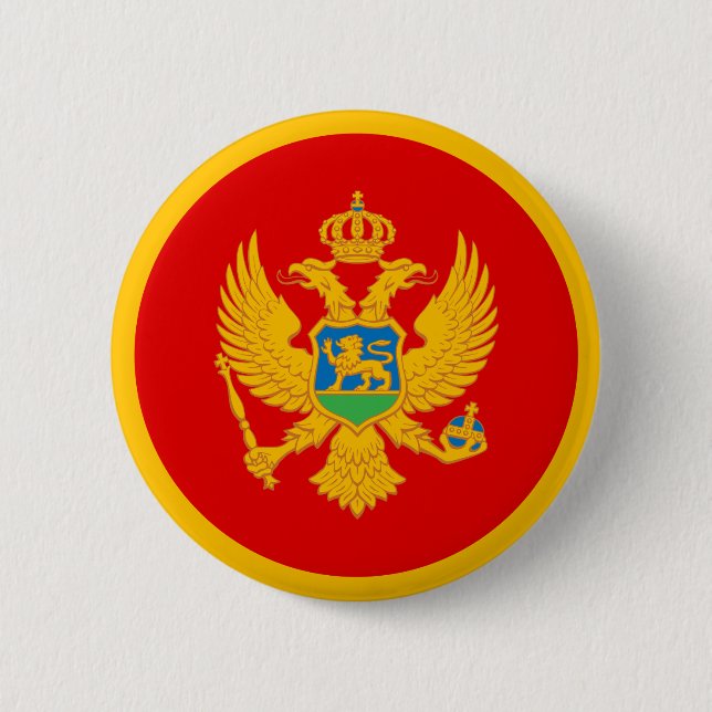 Montenegro Flagga Knapp (Framsida)