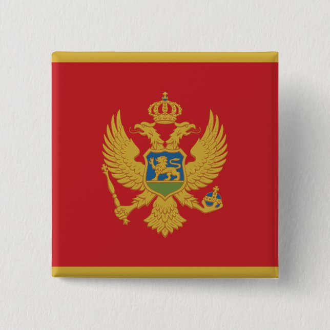 Montenegro Flagga Knapp (Framsida)