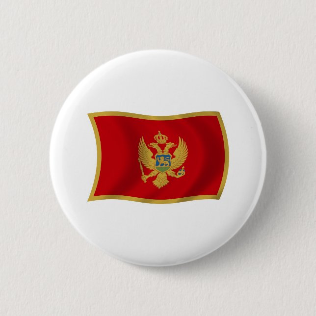 Montenegro Flagga Knapp (Framsida)