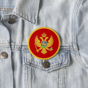 Montenegro flagga knapp