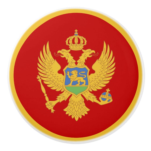 Montenegro flagga knopp (Framsidan)