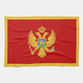 Montenegro flagga kökshandduk