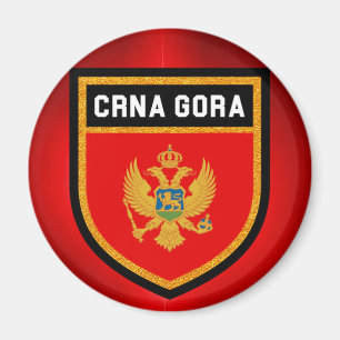 Montenegro flagga magnet