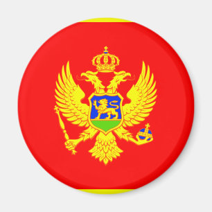 Montenegro Flagga Magnet