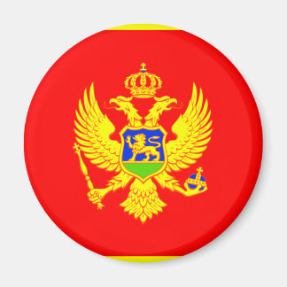 Montenegro Flagga Magnet