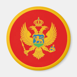 Montenegro Flagga Magnet