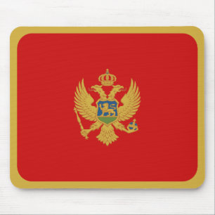 Montenegro Flagga Mousepad Musmatta