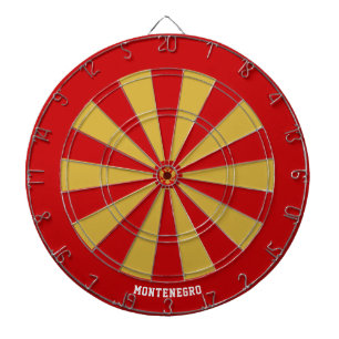 Montenegro Flagga Patriots Bullseye Darttavla