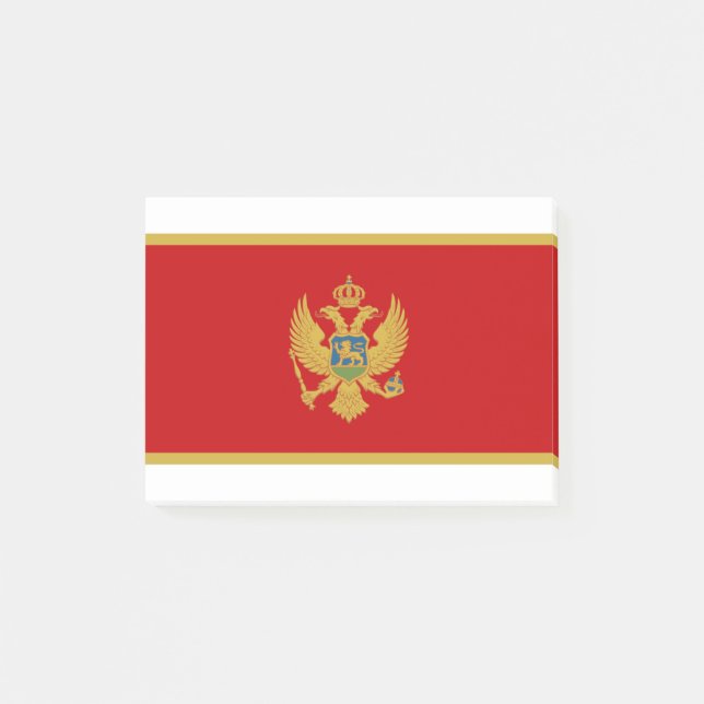 Montenegro Flagga Post-it Block (Framsida)