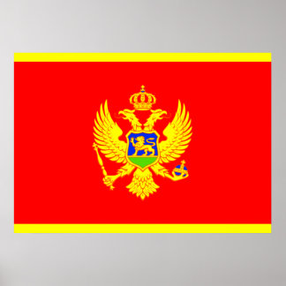 Montenegro Flagga Poster