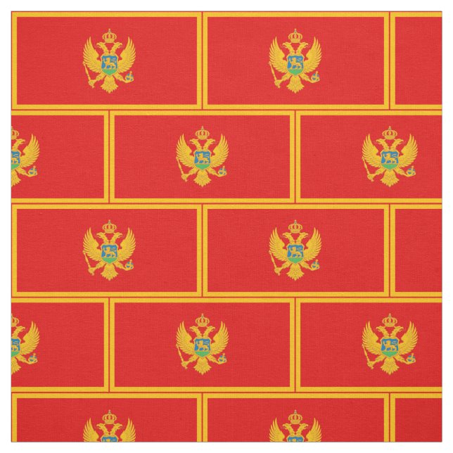 Montenegro Flagga Tyg (Provkarta)