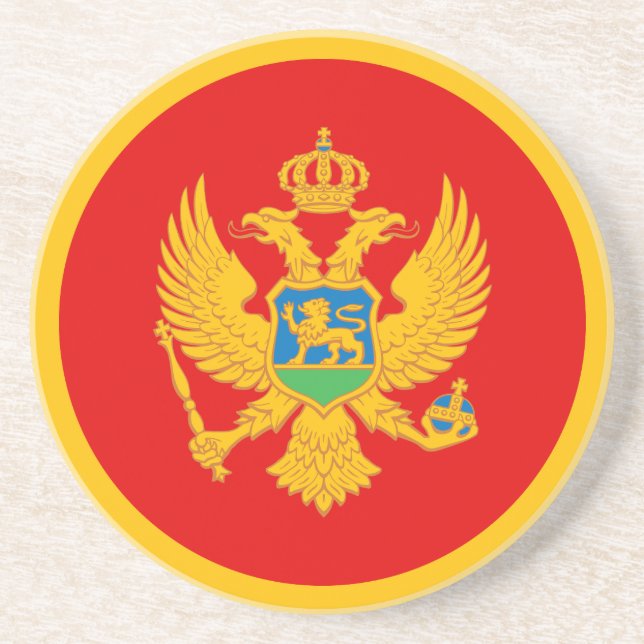 Montenegro Flagga Underlägg (Framsidan)