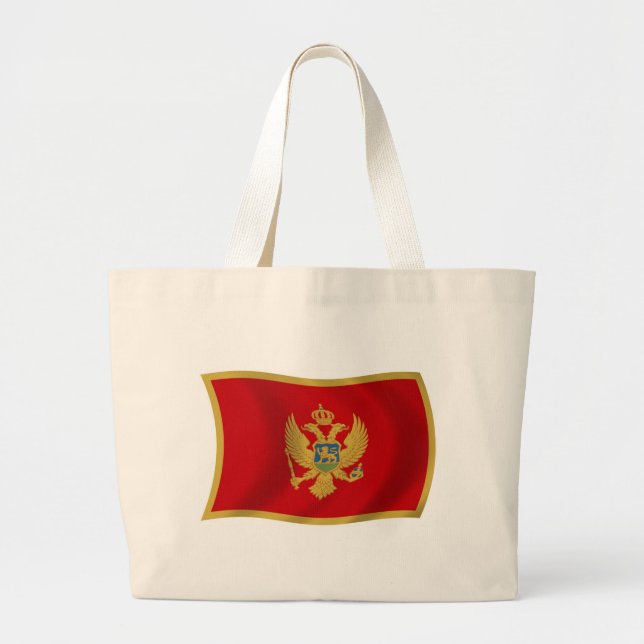 Montenegro Flagga Varuhandtagare Väska (Framsidan)
