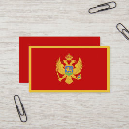 Montenegro flagga visitkort