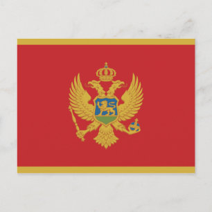 Montenegro Flagga Vykort