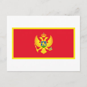 Montenegro Flagga Vykort