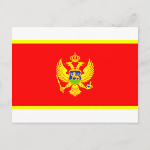 Montenegro Flagga Vykort