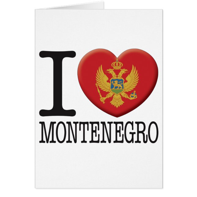 Montenegro Hälsningskort (Framsidan)
