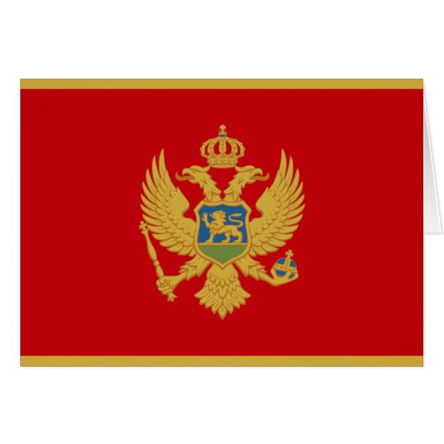 Montenegro Hälsningskort (Framsidan Horizontal)