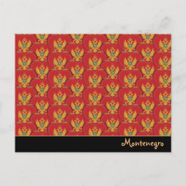 Montenegro Hearts & Montenegro Flagga /Montenegro Vykort