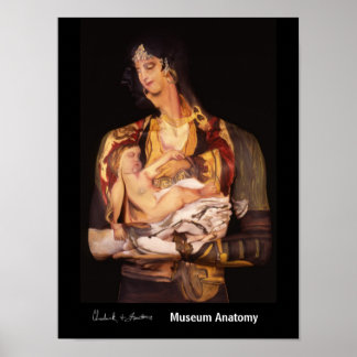 Montenegro, kvinna med barn, efter Jaroslav Cermak Poster