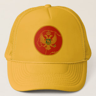 Montenegro Lejona montenegrinska nationella Flagga Keps