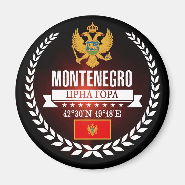 Montenegro Magnet (Framsidan)