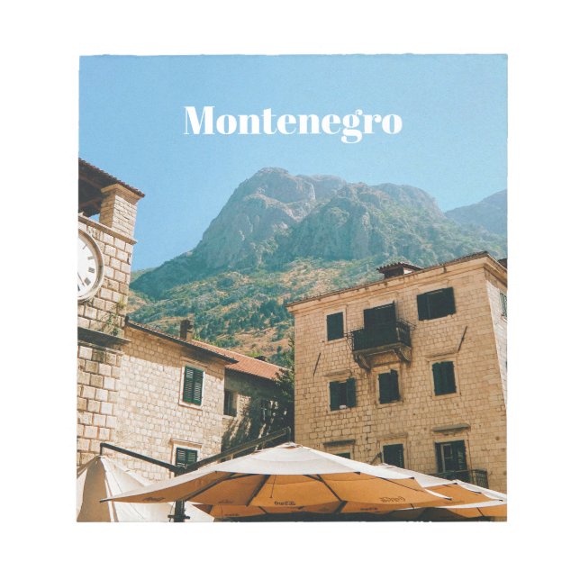 Montenegro stadsbild  anteckningsblock (Framsida)