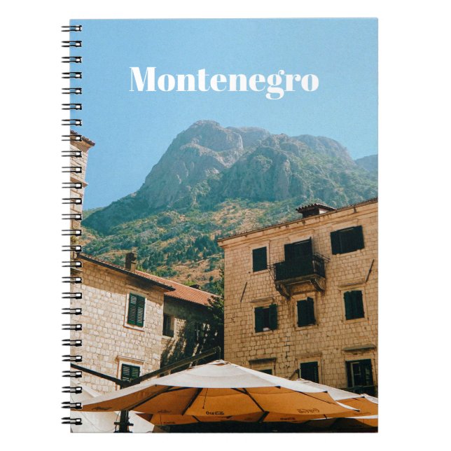 Montenegro stadsbild  anteckningsbok (Framsidan)