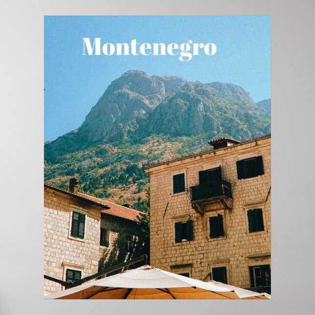 Montenegro stadsbild  poster (Framsidan)