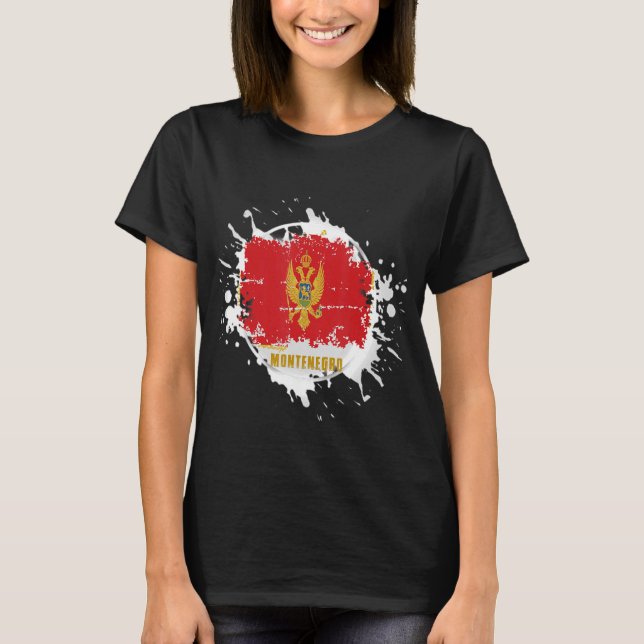 Montenegro Stänk T Shirt (Framsida)