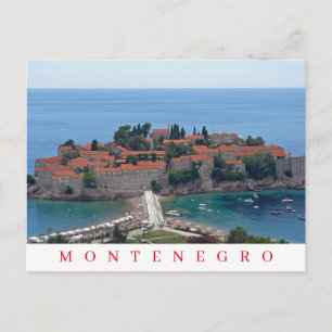 Montenegro Sveti Stefan-vykort Vykort