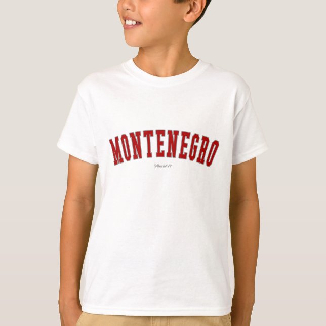 Montenegro Tee Shirt (Framsida)